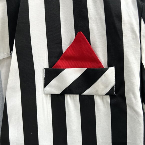 JUST IN THYME Black White Jacket Stripe sz14 - Picture 2 of 6